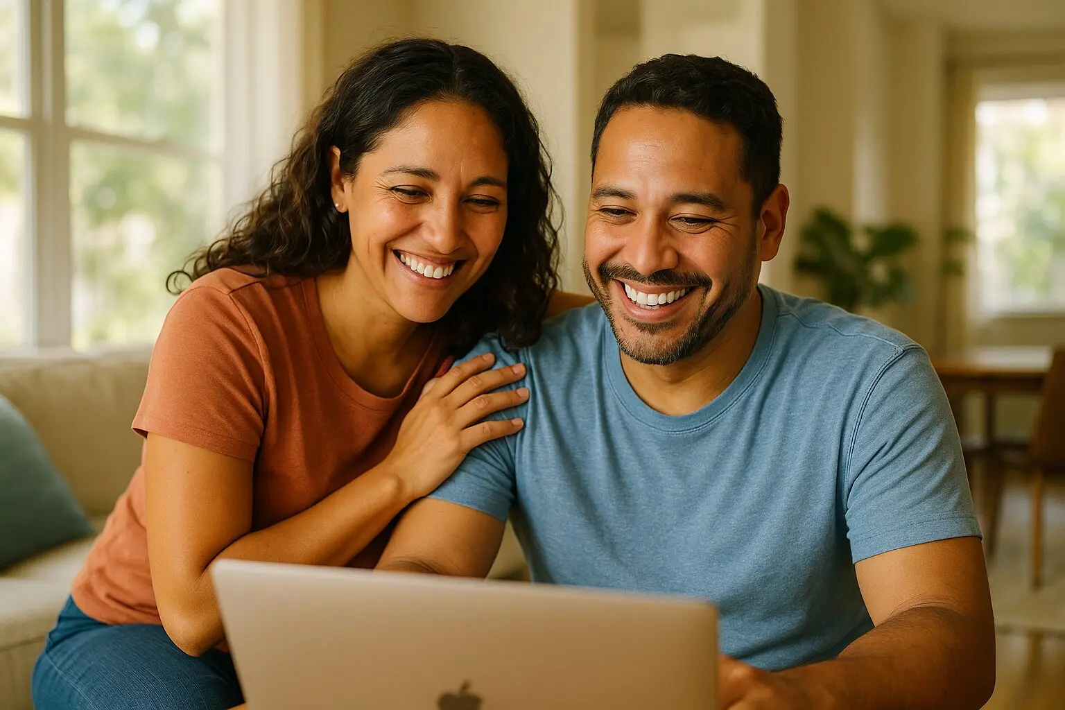 Pareja renovando su plan